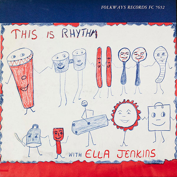 This Is Rhythm album cover, Ella’s fourth on Folkways Records, originally released in 1961.